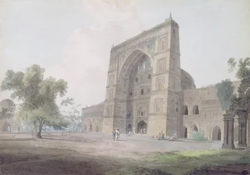 Haupteingang der Jami-Moschee, Jaunpur, 1789